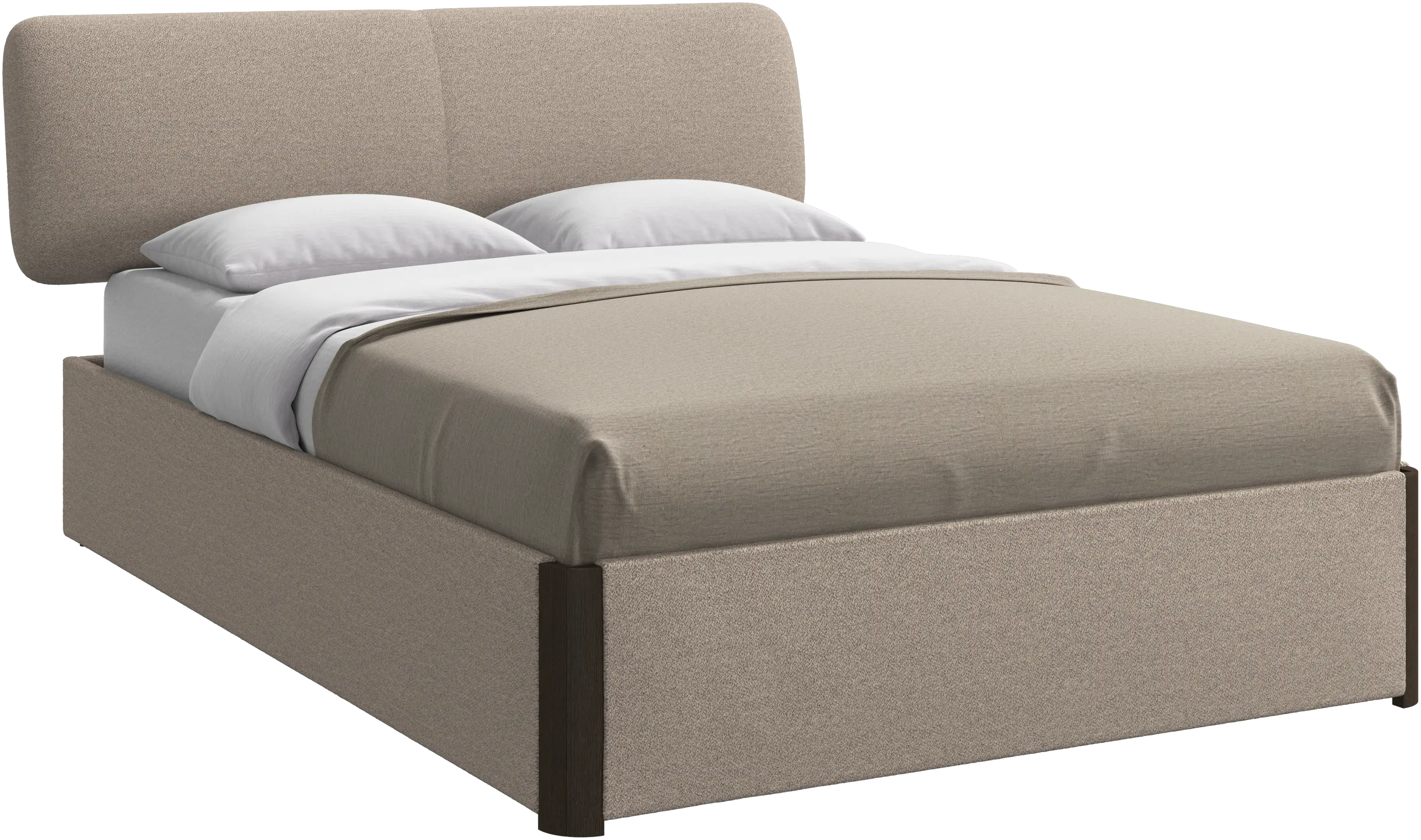 Element ベッド、ベッド取り付け型ヘッドボード、すのこ付きと収納